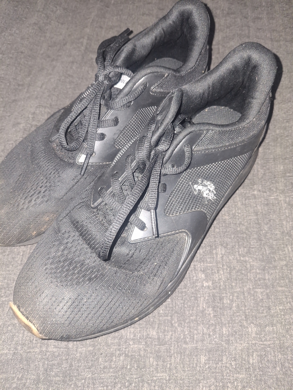 U.S. Polo Assn. Men's Black Low-Top Athletic Sneakers